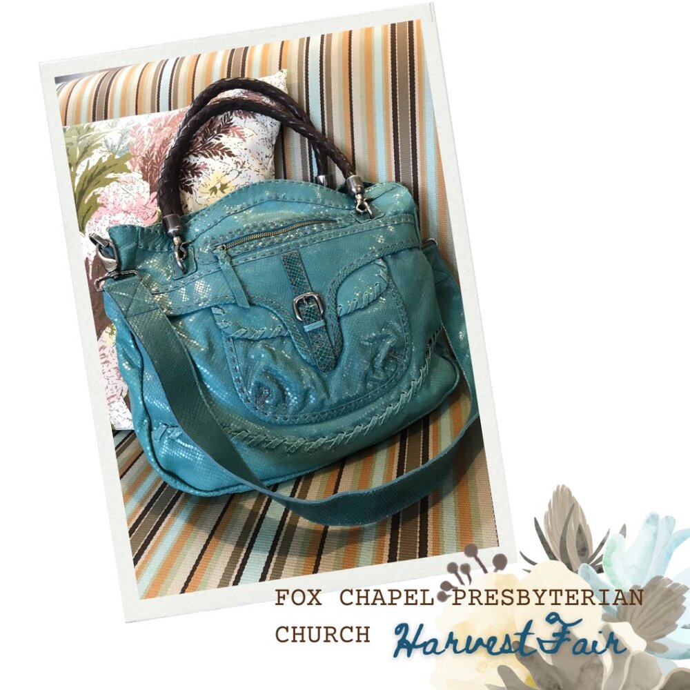 Per Se Turquoise Cross Body Bag
